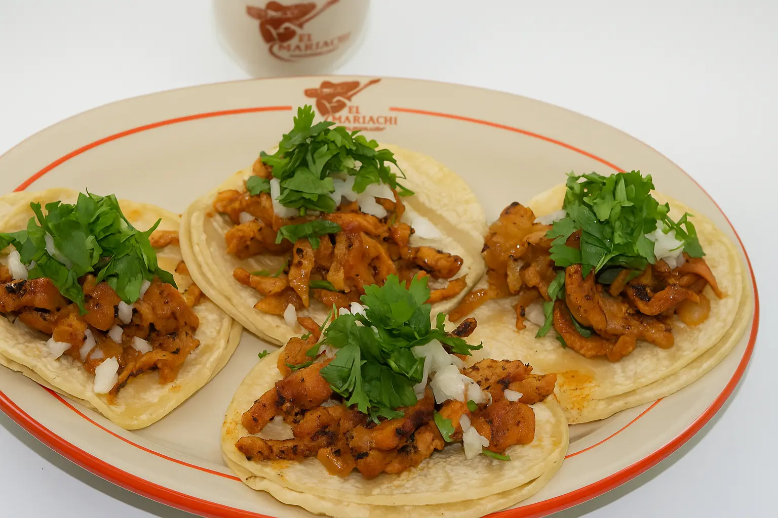 Traditional Al Pastor Tacos from El Mariachi Edmonton